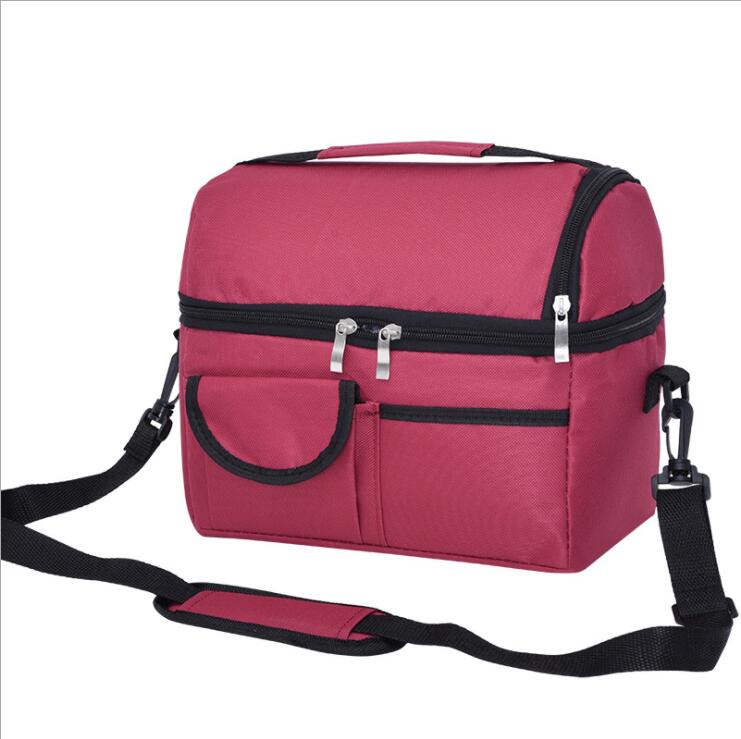 Sac d&eacute;jeuner thermique rose