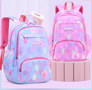 Sac à dos léger pour cartable de couleur dégradée pour lycéennes