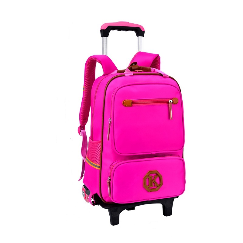 Personnalisez le sac à dos scolaire roulant pour enfants pour l'école primaire