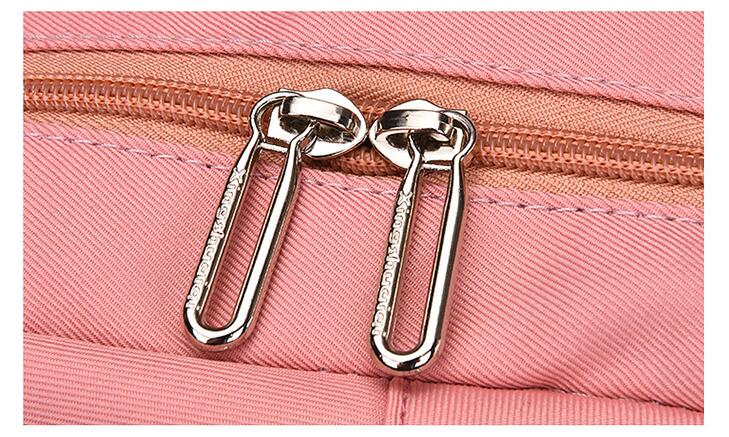 Double tireur de fermeture &agrave; glissi&egrave;re de mode de mode sacs &agrave; dos d&eacute;contract&eacute; sac &agrave; dos pour le coll&egrave;ge