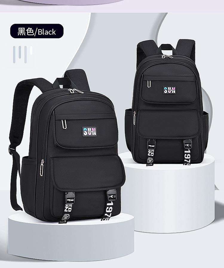 Couleur noire du sac &agrave; dos de loisirs pour la cam&eacute;ra d'&eacute;cole de filles pour le coll&egrave;ge