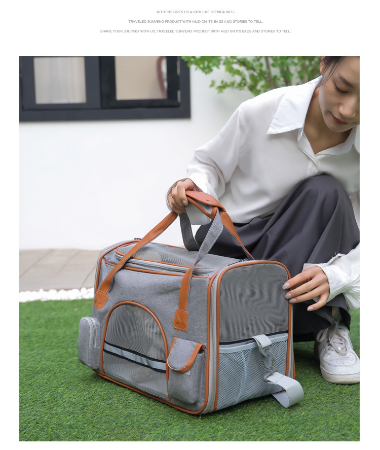 Sac de transporteur pour animaux de compagnie OEM pour animal de compagnie de chat de voyage de voyage